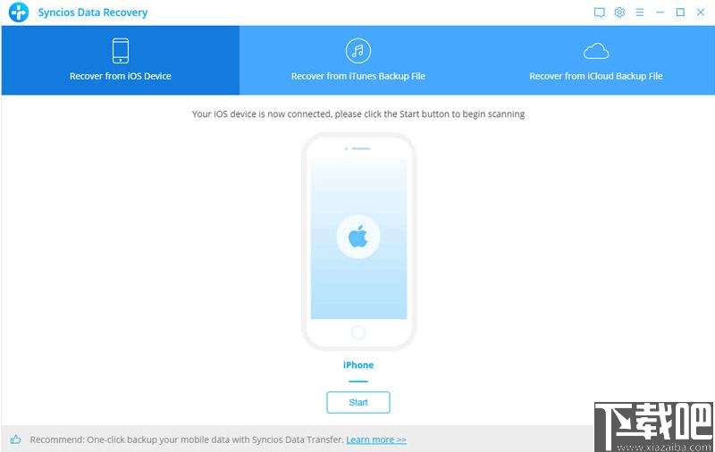 Syncios iOS Data Recovery下载,数据恢复,数据还原