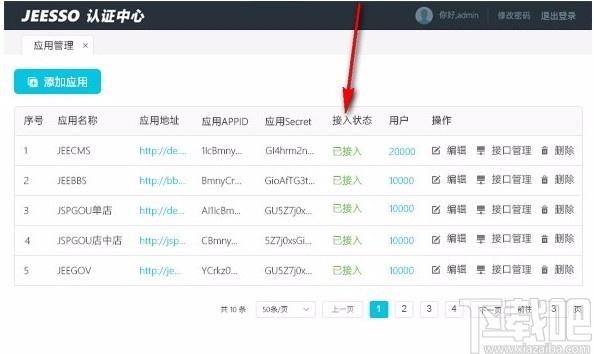 JEESSO下载,统一身份认证系统,应用管理